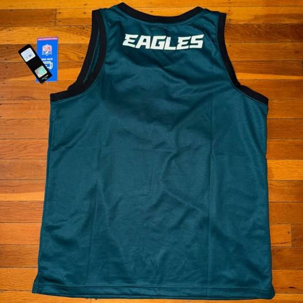 NFL PHILADELPHIA EAGLES Green Tank Top, Size L - Picture 4 of 5